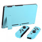 eXtremeRate Retail Soft Touch Grip Heaven Blue Handheld Console Back Plate, Joycon Handheld Controller Housing Shell With Full Set Buttons DIY Replacement Part for Nintendo Switch - QP307