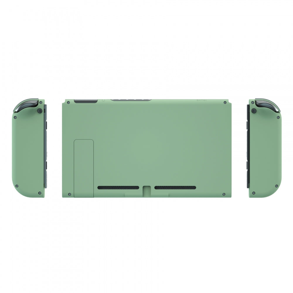 eXtremeRate Retail Matcha Green Back Plate for Nintendo Switch Console, NS Joycon Handheld Controller Housing with Colorful Buttons, DIY Replacement Shell for Nintendo Switch - QP322