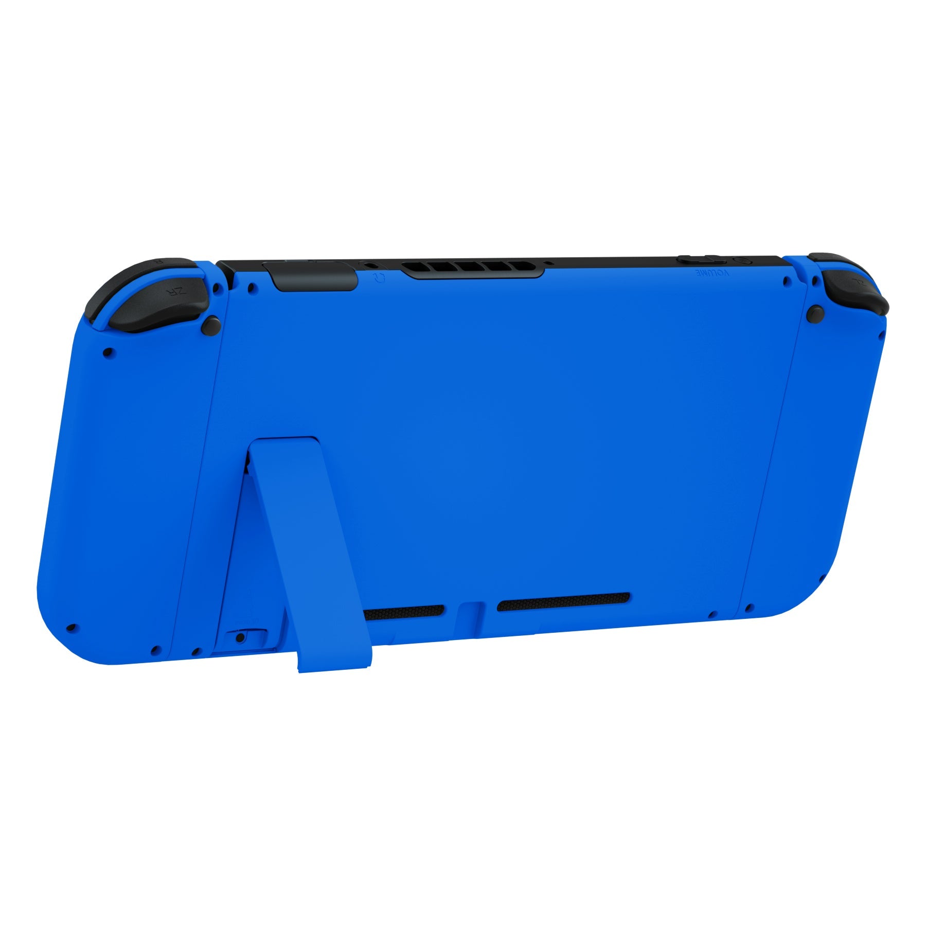 eXtremeRate Retail Blue Soft Touch Grip Backplate for NS Switch Console, NS Joycon Handheld Controller Housing with Full Set Buttons, DIY Replacement Shell for NS Switch - QP334