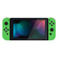 eXtremeRate Retail Green Soft Touch Grip Backplate for NS Switch Console, NS Joycon Handheld Controller Housing with Full Set Buttons, DIY Replacement Shell for NS Switch - QP335