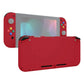 eXtremeRate Retail Passion Red Soft Touch Grip Backplate for NS Switch Console, NS Joycon Handheld Controller Housing with Full Set Buttons, DIY Replacement Shell for NS Switch - QP337