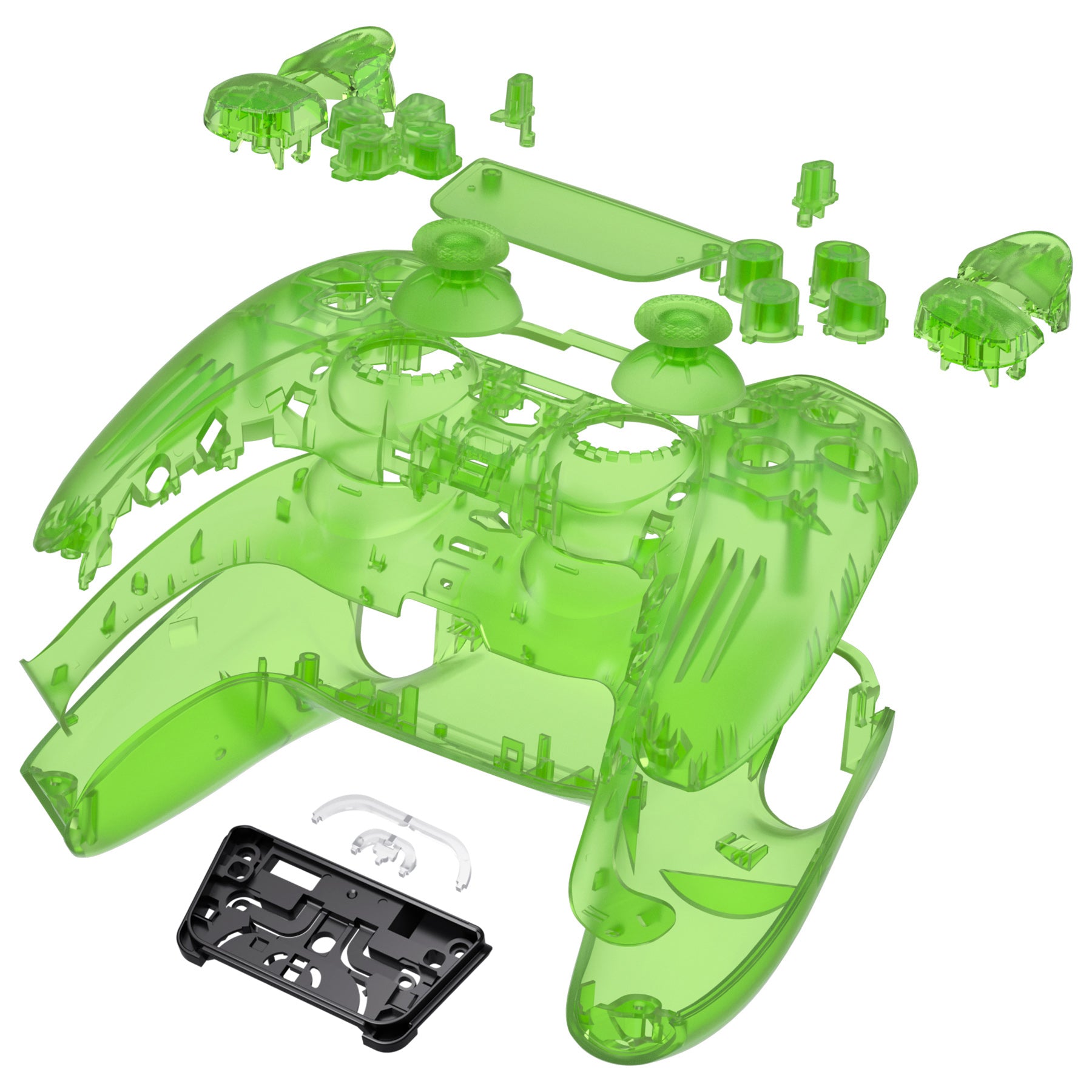 PS5 Controller Custom Green Shell & Buttons Kit Housing