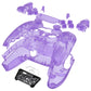 eXtremeRate Retail Full Set Housing Shell with Action Buttons Touchpad Cover, Clear Atomic Purple Replacement Decorative Trim Shell Front Back Plates Compatible with ps5 Controller BDM-030 - QPFM5005G3