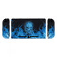 eXtremeRate Retail Soft Touch Grip Blue Flame Skull Back Plate for Nintendo Switch Console, NS Joycon Handheld Controller Housing with Full Set Buttons, DIY Replacement Shell for Nintendo Switch - QT101
