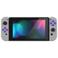 eXtremeRate Retail Soft Touch Grip Classics SNES Style Back Plate for Nintendo Switch Console, NS Joycon Handheld Controller Housing with Full Set Buttons, DIY Replacement Shell for Nintendo Switch - QT107