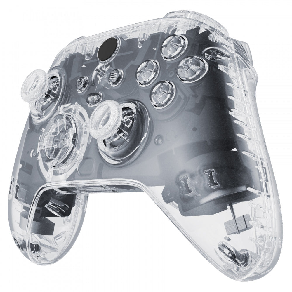 eXtremeRate Transparent Clear Controller Full Set Housing Shell Case w ...