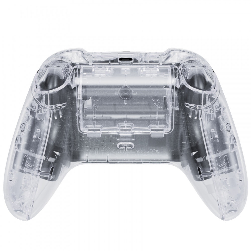 eXtremeRate Transparent Clear Controller Full Set Housing Shell Case w ...