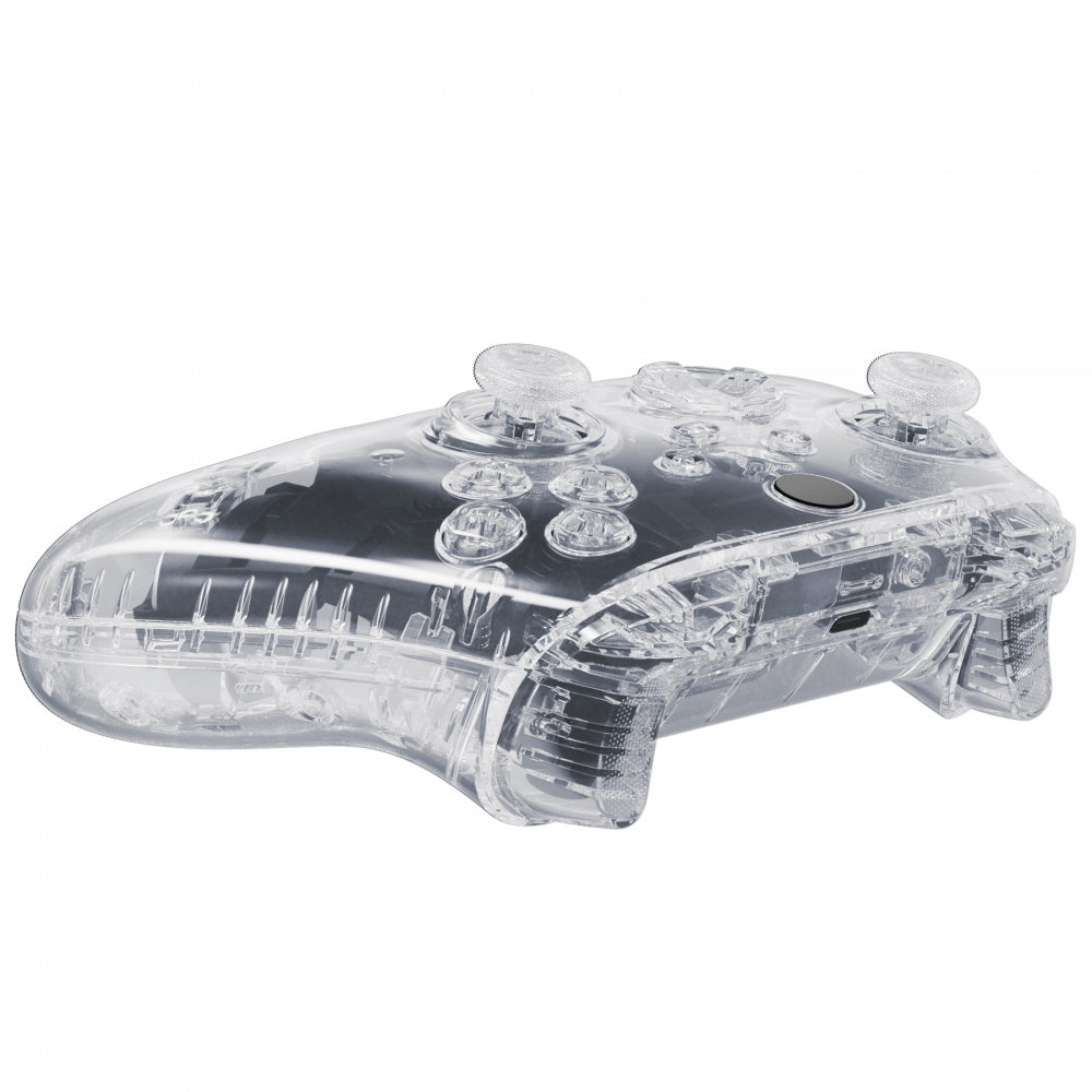 eXtremeRate Transparent Clear Controller Full Set Housing Shell Case w ...