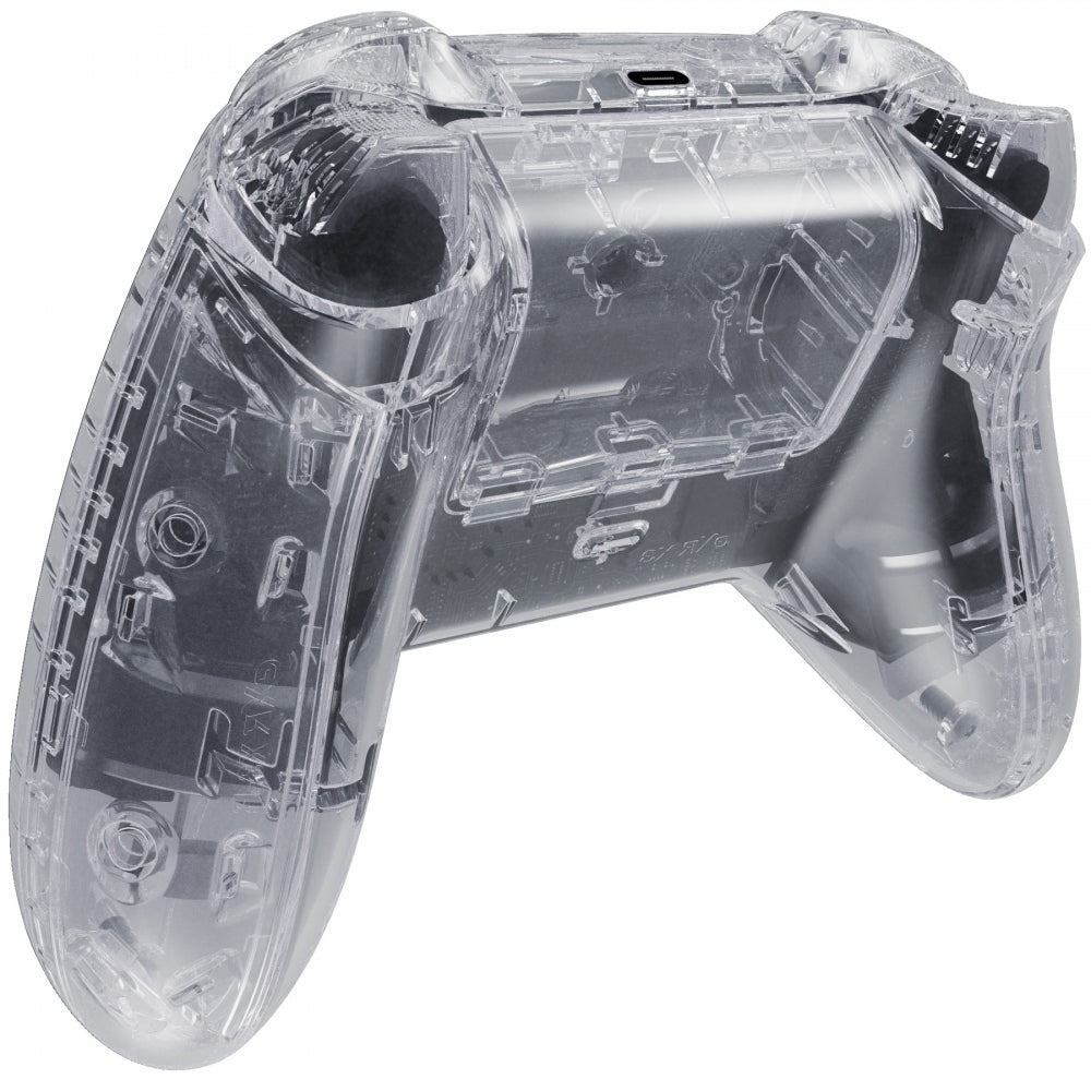 eXtremeRate Transparent Clear Controller Full Set Housing Shell Case w ...