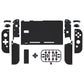 eXtremeRate Retail eXtremeRate Dpad Version Custom Full Set Shell for Nintendo Switch, Soft Touch Grip Replacement Console Back Plate, NS Joycon Handheld Controller Housing with Buttons for Nintendo Switch - Black - QZP3003