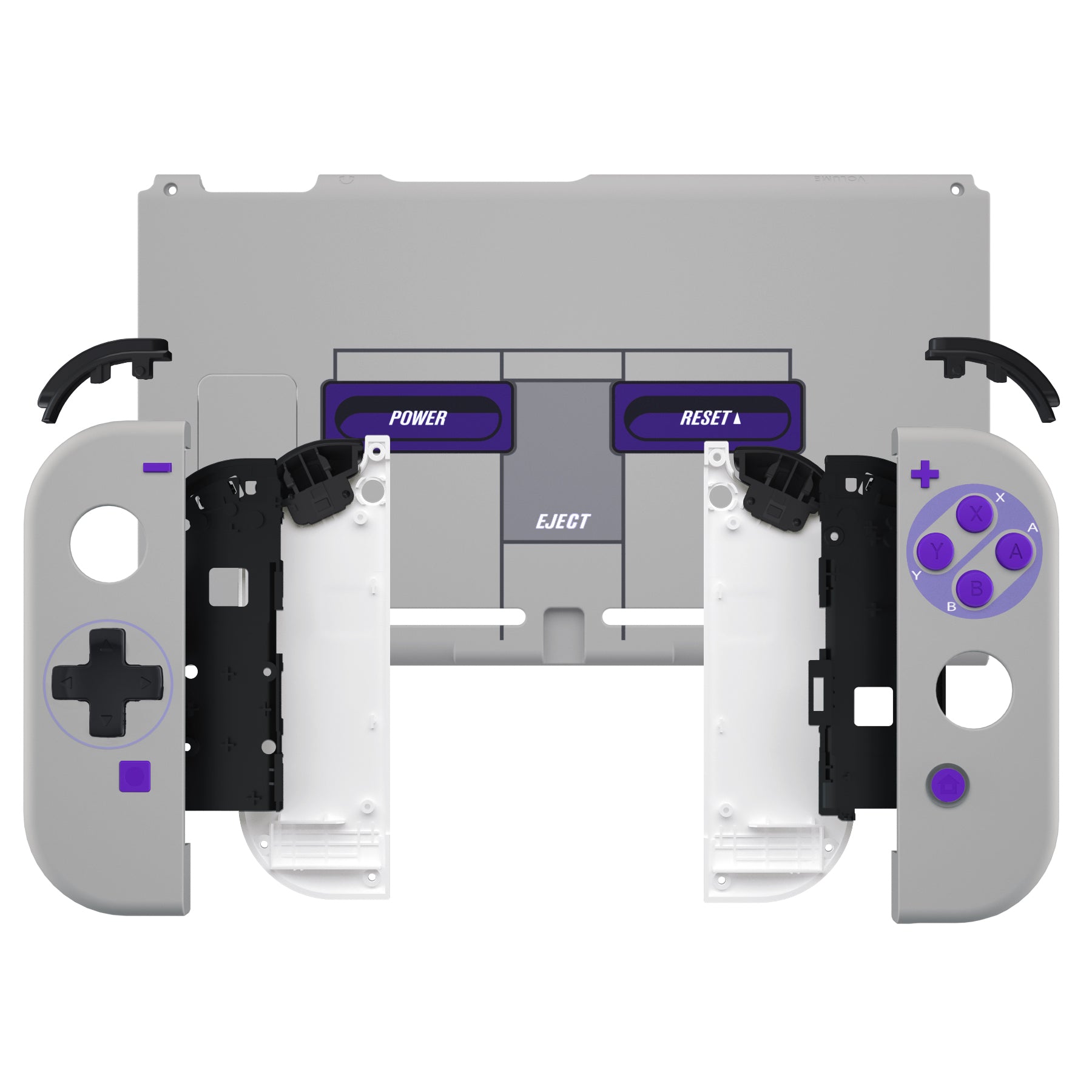 eXtremeRate Dpad Version Replacement Full Set Shells with Buttons for  Nintendo Switch - Classics SNES Style