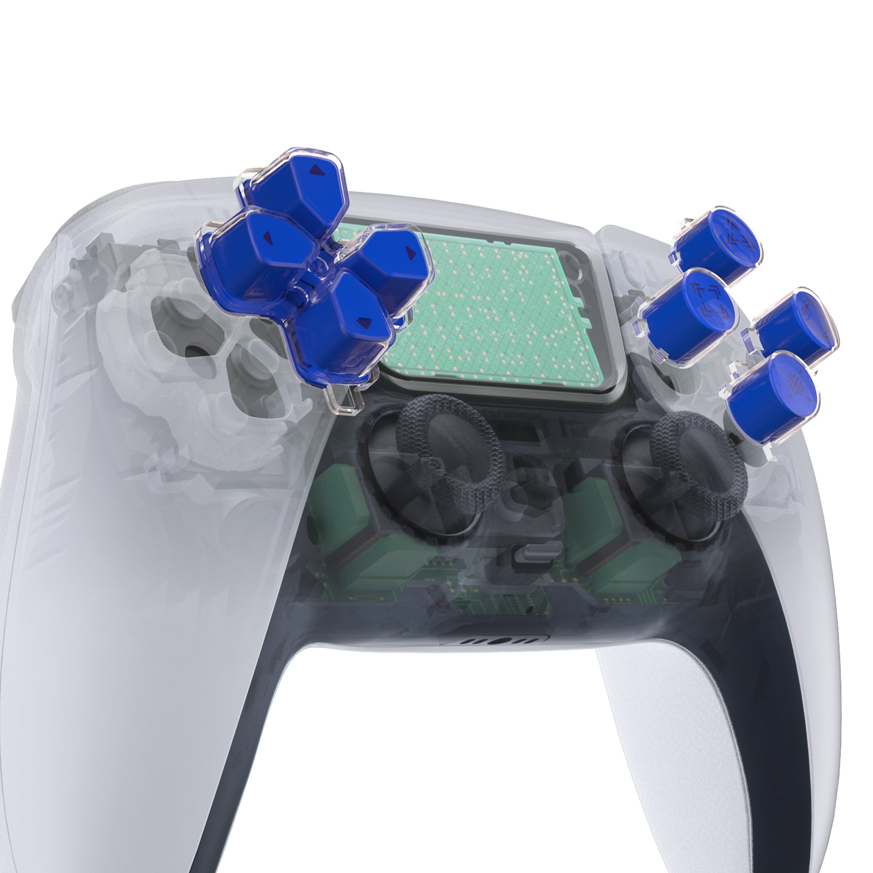 Three-Tone Dpad Action Buttons With Redesigned Symbols for PS5 Control ...