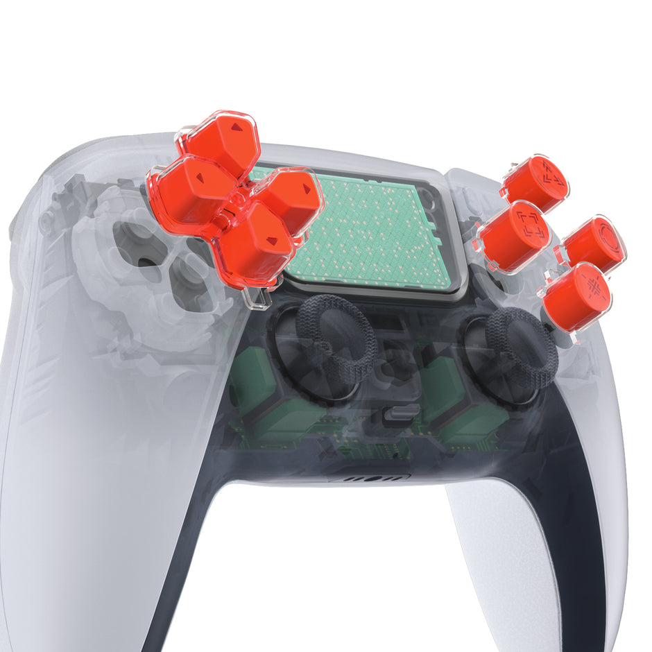 Three-Tone Dpad Action Buttons With Redesigned Symbols for PS5 Control ...