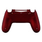 eXtremeRate Retail Scarlet Red Bottom Shell, Soft Touch Back Housing Case Cover, Game Improvement Replacement Parts for ps4 Slim Pro Controller JDM-040, JDM-050 and JDM-055 - SP4BP03