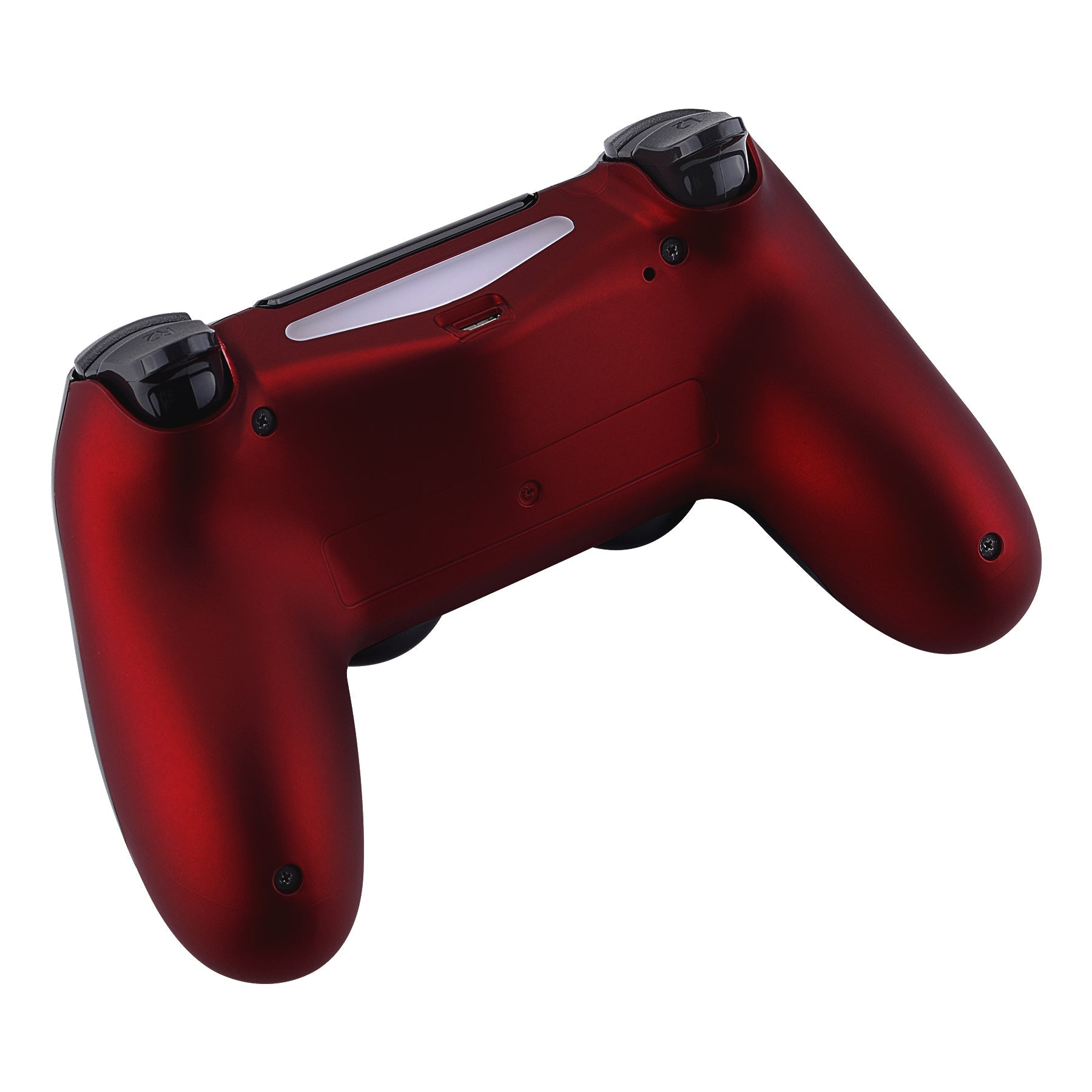eXtremeRate Replacement Bottom Shell for PS4 Slim Pro Controller Controller  (CUH-ZCT2 JDM-040/050/055) - Scarlet Red