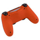 eXtremeRate Retail Orange Bottom Shell, Soft Touch Back Housing Case Cover, Game Improvement Replacement Parts for ps4 Slim Pro Controller JDM-040, JDM-050 and JDM-055 - SP4BP04