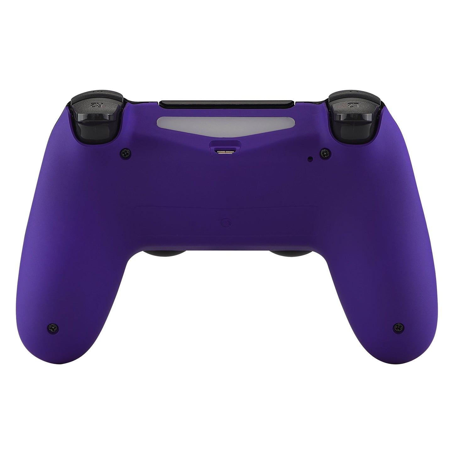 eXtremeRate Retail Soft Touch Purple Back Housing Case Cover Bottom Shell, Game Improvement Replacement Parts for ps4 Slim Pro Controller JDM-040, JDM-050 and JDM-055 - SP4BP07