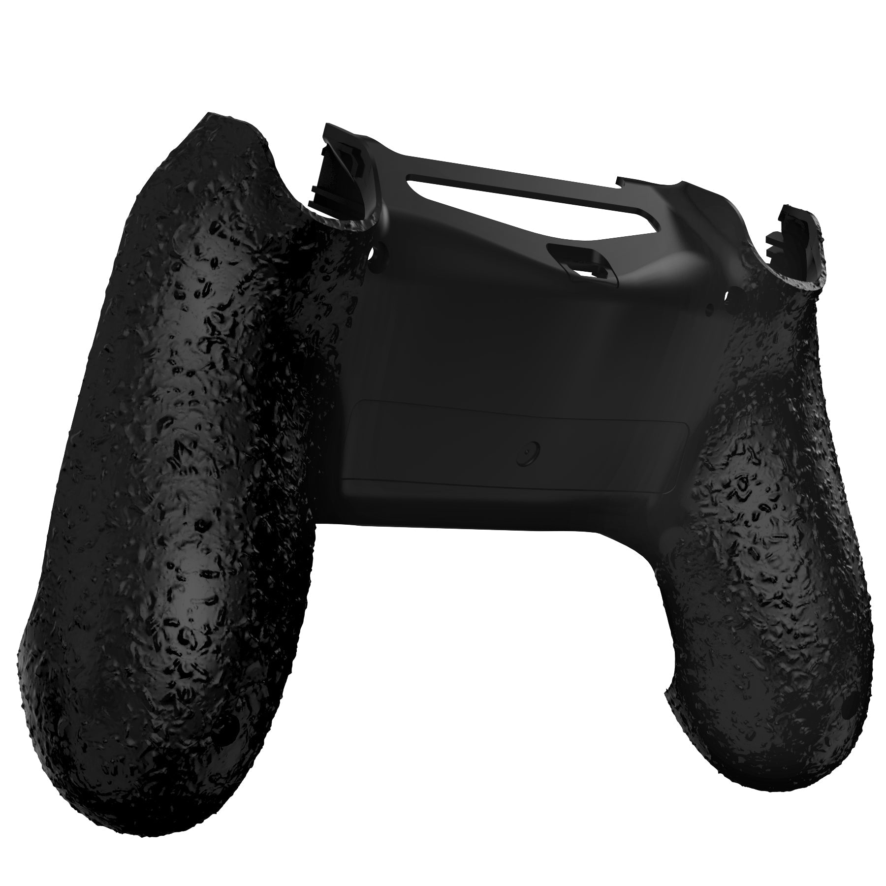 eXtremeRate Replacement Bottom Shell for PS4 Slim Pro Controller Controller  (CUH-ZCT2 JDM-040/050/055) - Textured Black