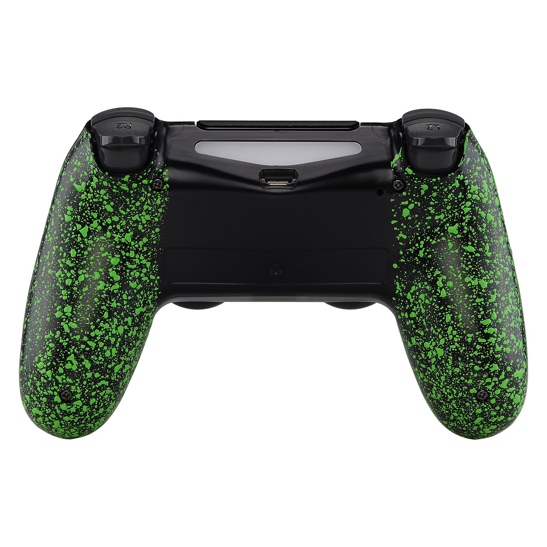 eXtremeRate Retail Textured Green Comfortable Non-slip Back Shell for ps4 Slim Pro Game Controller JDM-040 JDM-050 JDM-055 - SP4BR05