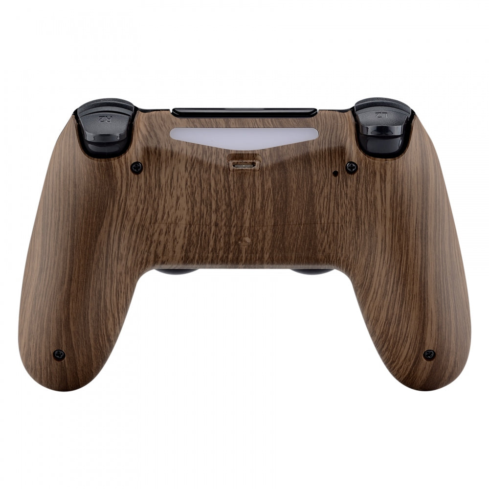 eXtremeRate Wood Grain Patterned Soft Touch Game Improvement 