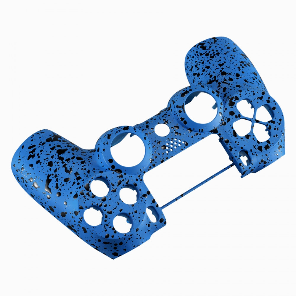 eXtremeRate Retail Textured Blue 3D Splashing Non-slip Front Housing Shell Faceplate for ps4 Slim ps4 Pro Controller (CUH-ZCT2 JDM-040 JDM-050 JDM-055) - SP4FP16