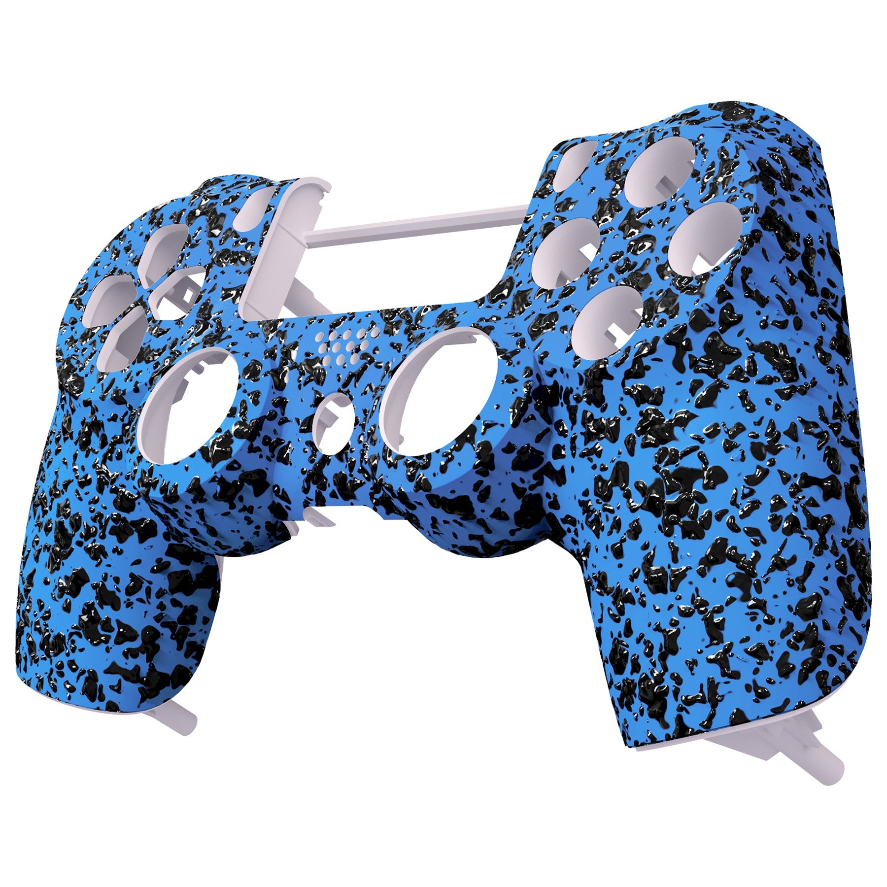 eXtremeRate Replacement Front Housing Shell for PS4 Slim Pro Controller  Controller (CUH-ZCT2 JDM-040/050/055) - Textured Blue