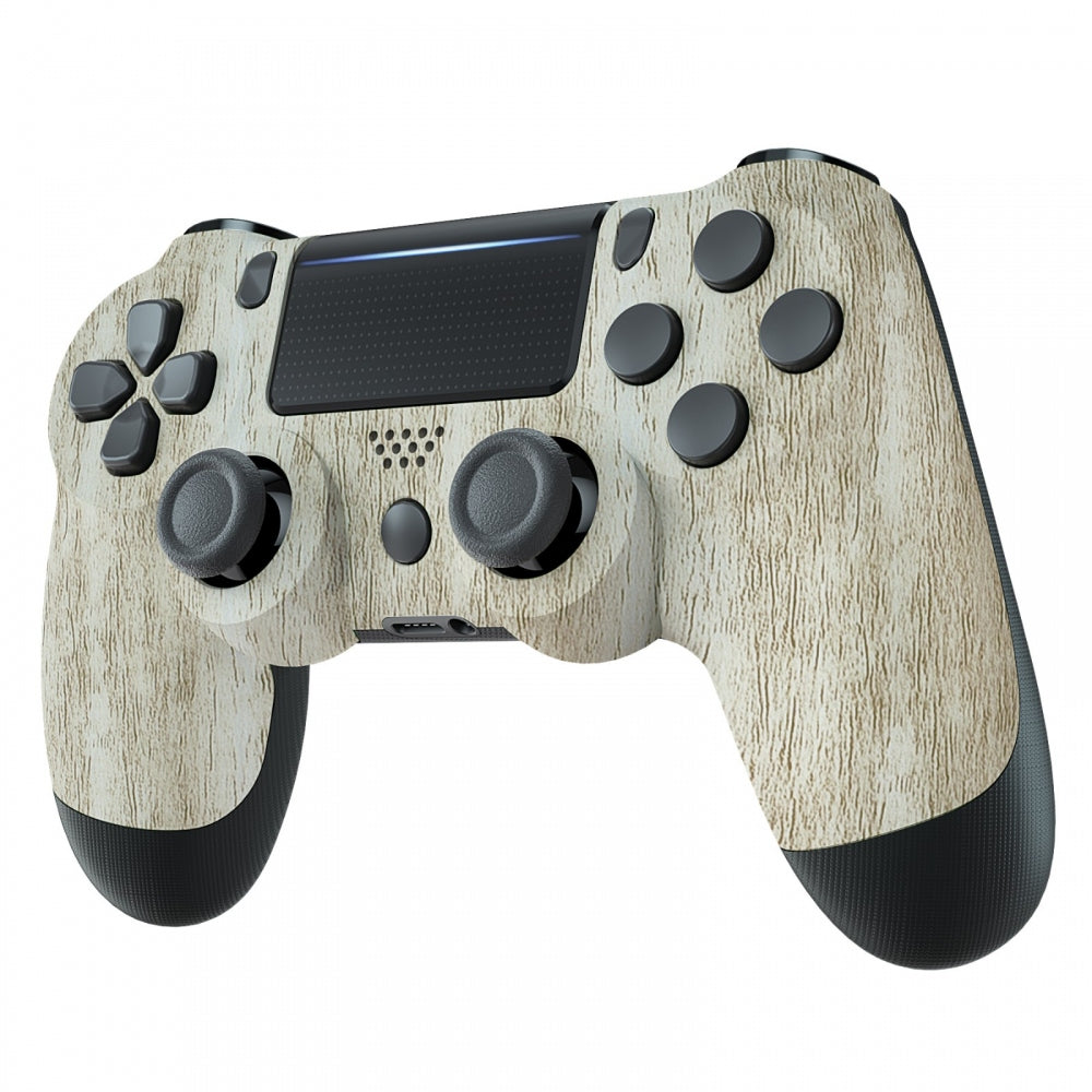 eXtremeRate Retail Pine Wood Grain Soft Touch Grip Front Housing Shell Faceplate Cover for ps4 Slim ps4 Pro Controller Cuth-ZCT2 JDM-040 JDM-050 JDM-055 - Controller NOT Included - SP4FS16