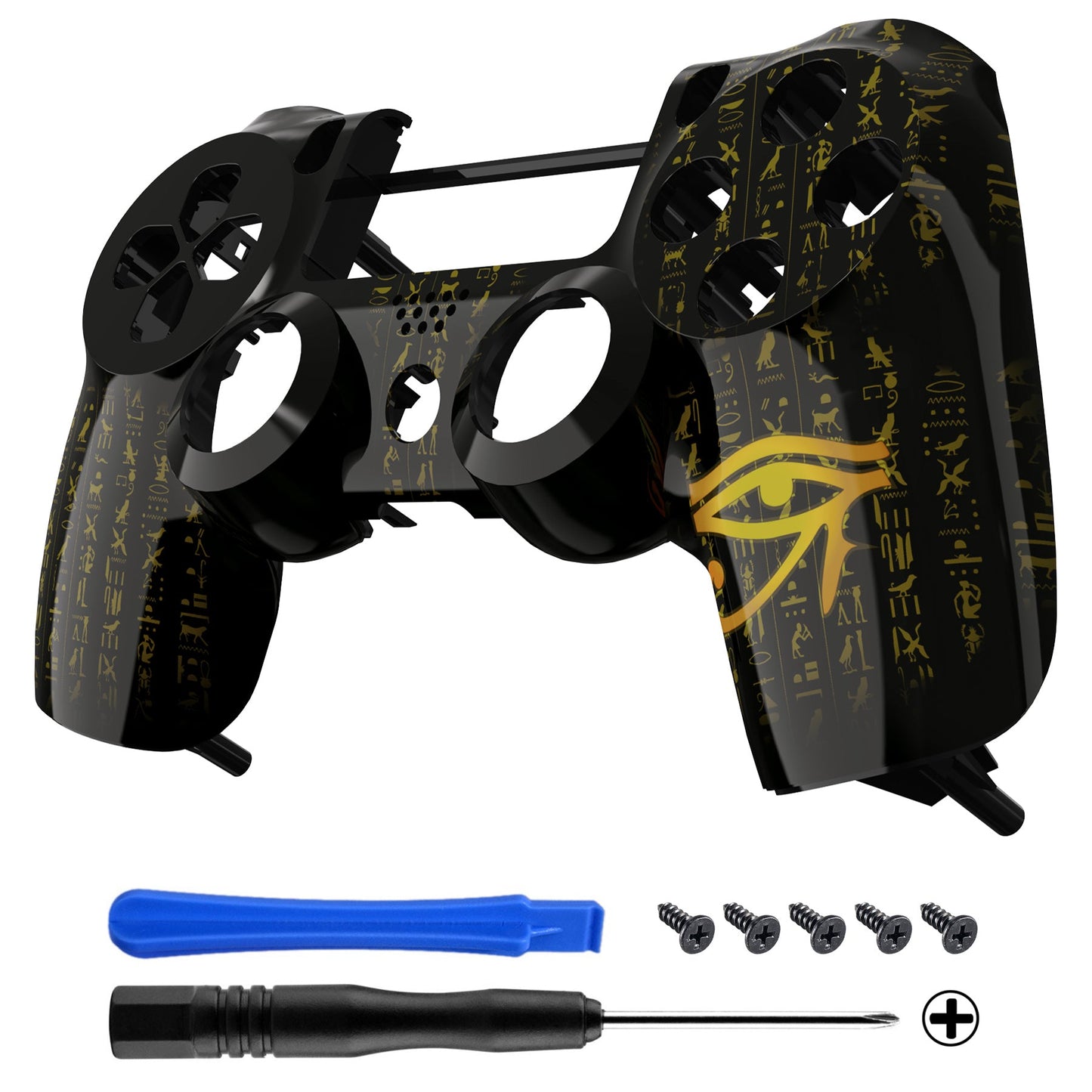 eXtremeRate Retail Eye of Providence Hydro Dipped Front Housing Shell for ps4 Slim Pro Controller JDM-040 JDM-050 JDM-055 - SP4FT21