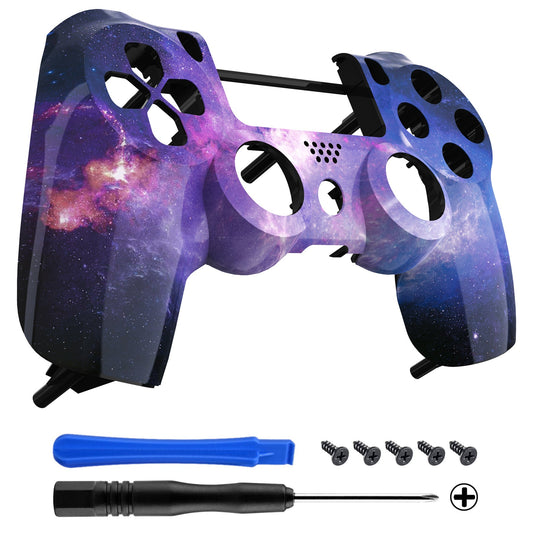eXtremeRate Retail Nubula Galaxy Faceplate  Front Housing Shell Replacement Custom for ps4 Slim Pro Controller JDM-040 JDM-050 JDM-055 - SP4FT27