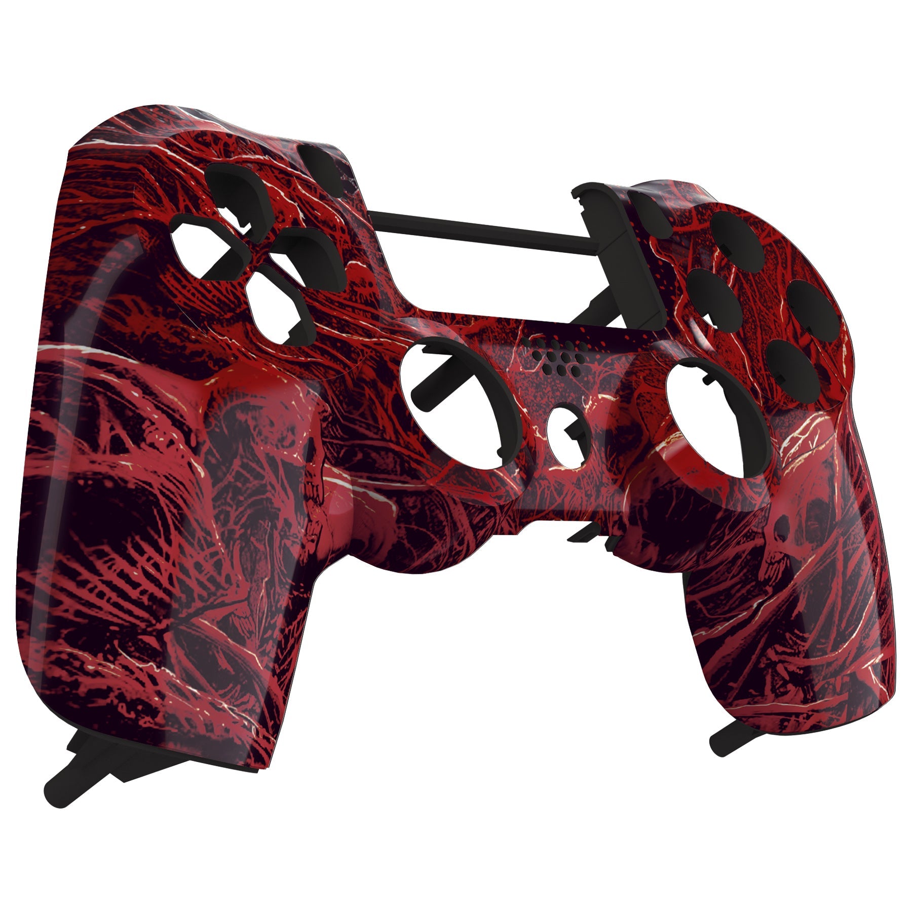 eXtremeRate Replacement Front Housing Shell for PS4 Slim Pro Controller  Controller (CUH-ZCT2 JDM-040/050/055) - Blood Purgatory