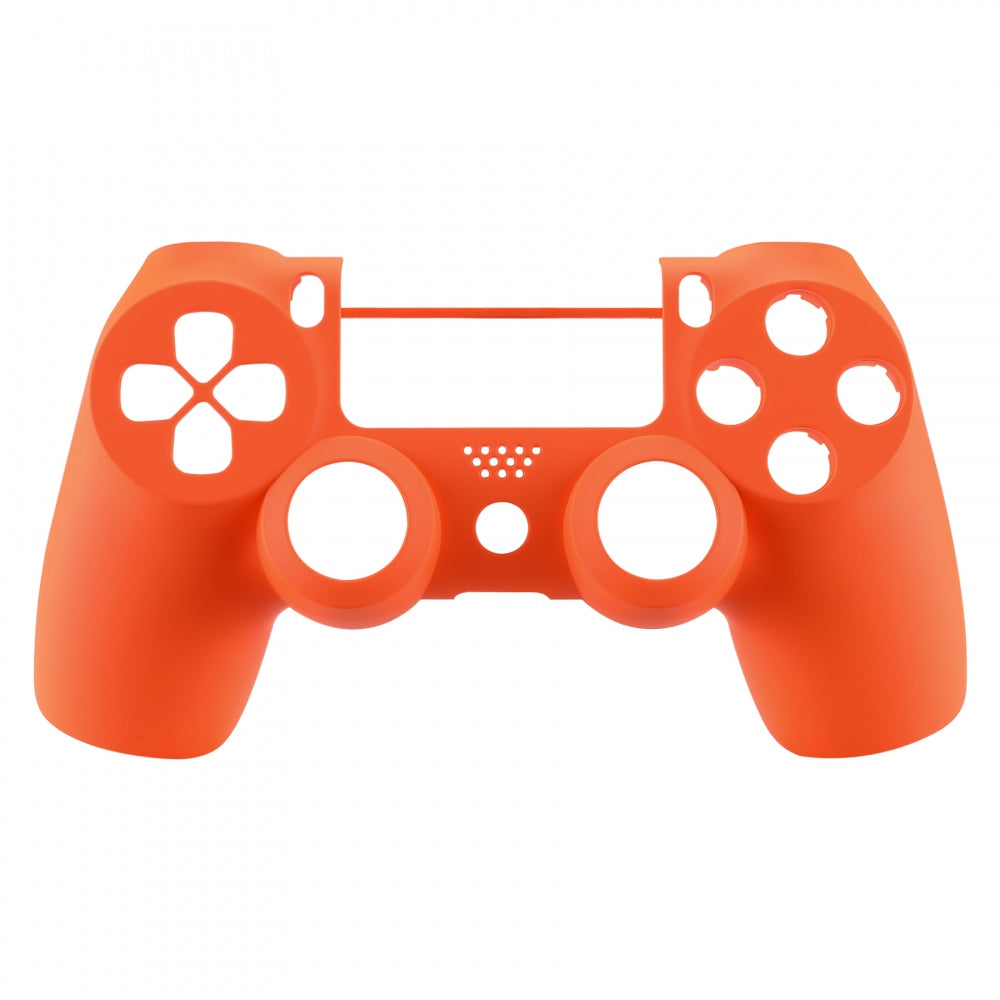 eXtremeRate Retail Soft Touch Grip Orange Front Housing Shell Faceplate for ps4 Slim Pro Controller(CUH-ZCT2 JDM-040 JDM-050 JDM-055) - SP4FX02