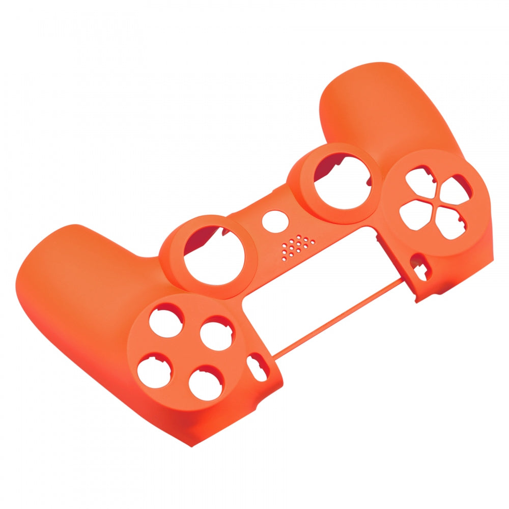 eXtremeRate Retail Soft Touch Grip Orange Front Housing Shell Faceplate for ps4 Slim Pro Controller(CUH-ZCT2 JDM-040 JDM-050 JDM-055) - SP4FX02