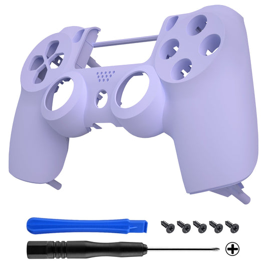 eXtremeRate Retail Light Violet Soft Touch Faceplate Cover Front Housing Shell Case Replacement Part for ps4 Slim ps4 Pro Controller (CUH-ZCT2 JDM-040 JDM-050 JDM-055) - SP4FX19