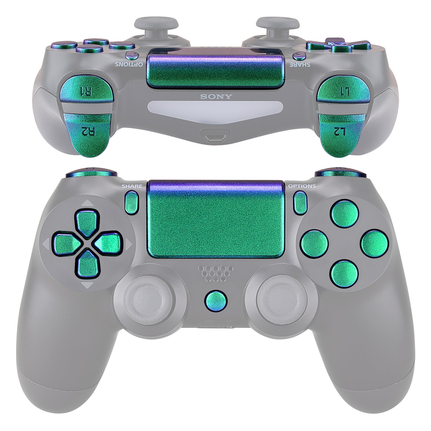 Replacement Buttons for PS4 Controller – eXtremeRate Retail