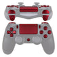 eXtremeRate Retail Replacement D-pad R1 L1 R2 L2 Triggers Touchpad Action Home Share Options Buttons, Scarlet Red Full Set Buttons Repair Kits with Tool for ps4 Slim ps4 Pro CUH-ZCT2 Controller - SP4J0403