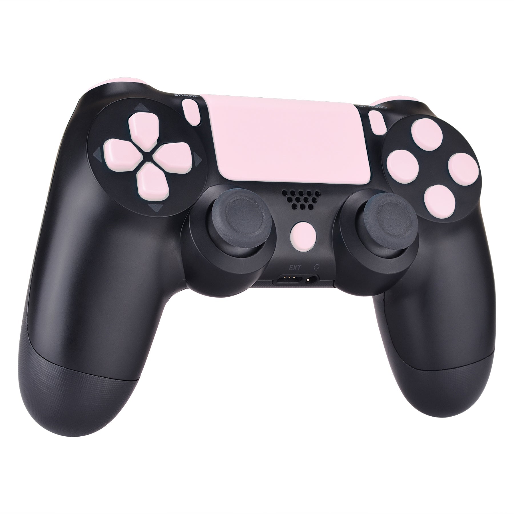 Action eXtremeRate D-pad – Home Buttons Options Slim L1 R1 Buttons Replacement Repair ps4 Blossoms eXtremeRate Triggers Share Kit L2 for Controller, Controller ps4 Pro Set Cherry for Pink Touchpad R2 Full