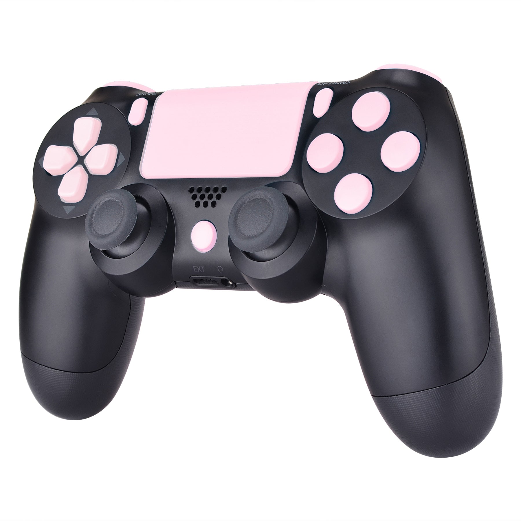 Slim Controller, Full Action Blossoms ps4 – eXtremeRate eXtremeRate Controller Touchpad L1 L2 R2 Triggers Options Buttons Kit Share R1 Home Cherry for D-pad Repair Pro Pink Buttons for Set Replacement ps4