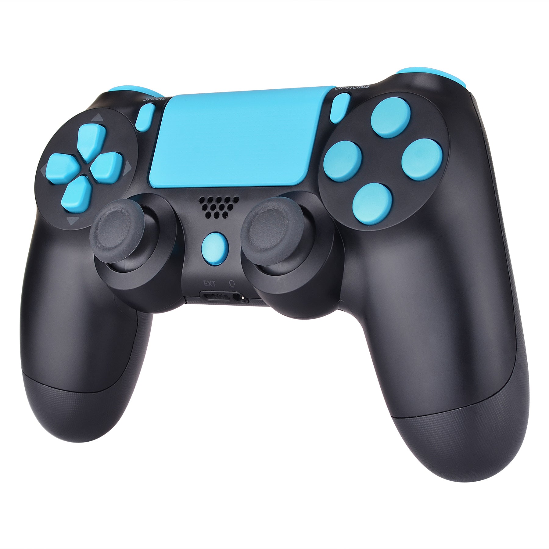 eXtremeRate Retail Replacement D-pad R1 L1 R2 L2 Triggers Touchpad Action Home Share Options Buttons, Heaven Blue Full Set Buttons Repair Kits with Tool for ps4 Slim ps4 Pro CUH-ZCT2 Controller - SP4J0410