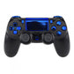 eXtremeRate Retail Chrome Blue Replacement D-pad R1 L1 R2 L2 Triggers Touchpad Action Home Share Options Buttons, Full Set Buttons Repair Kits with Tool for ps4 Slim ps4 Pro CUH-ZCT2 Controller - SP4J0416
