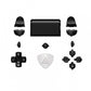 eXtremeRate Retail Black Classic Symbols Classical Symbols Replacement Full Set Buttons for ps4 Slim ps4 Pro CUH-ZCT2 Controller - Compatible with ps4 DTFS LED Kit - Controller NOT Included - SP4J0505