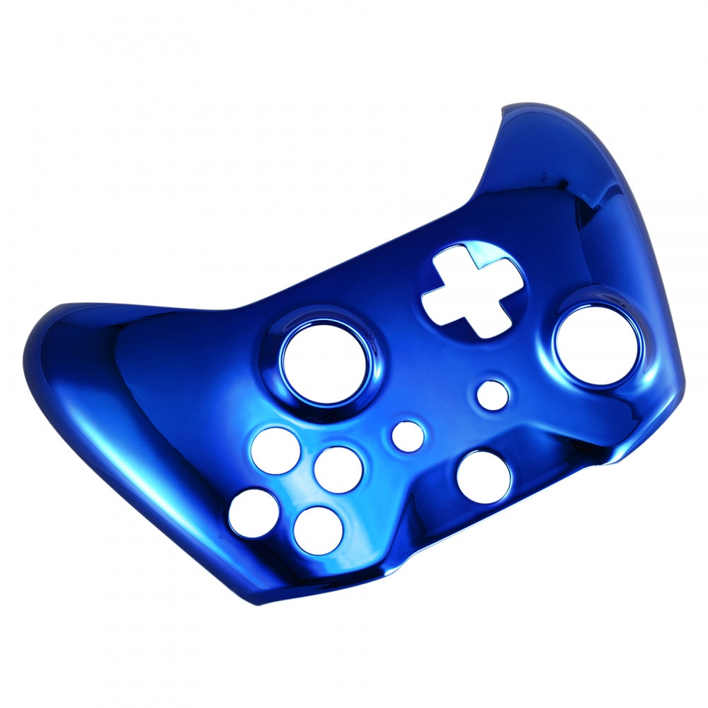 eXtremeRate Retail Chrome blue Edition Front Housing Shell Faceplate for Xbox One S & Xbox One X Controller - SXOFD04