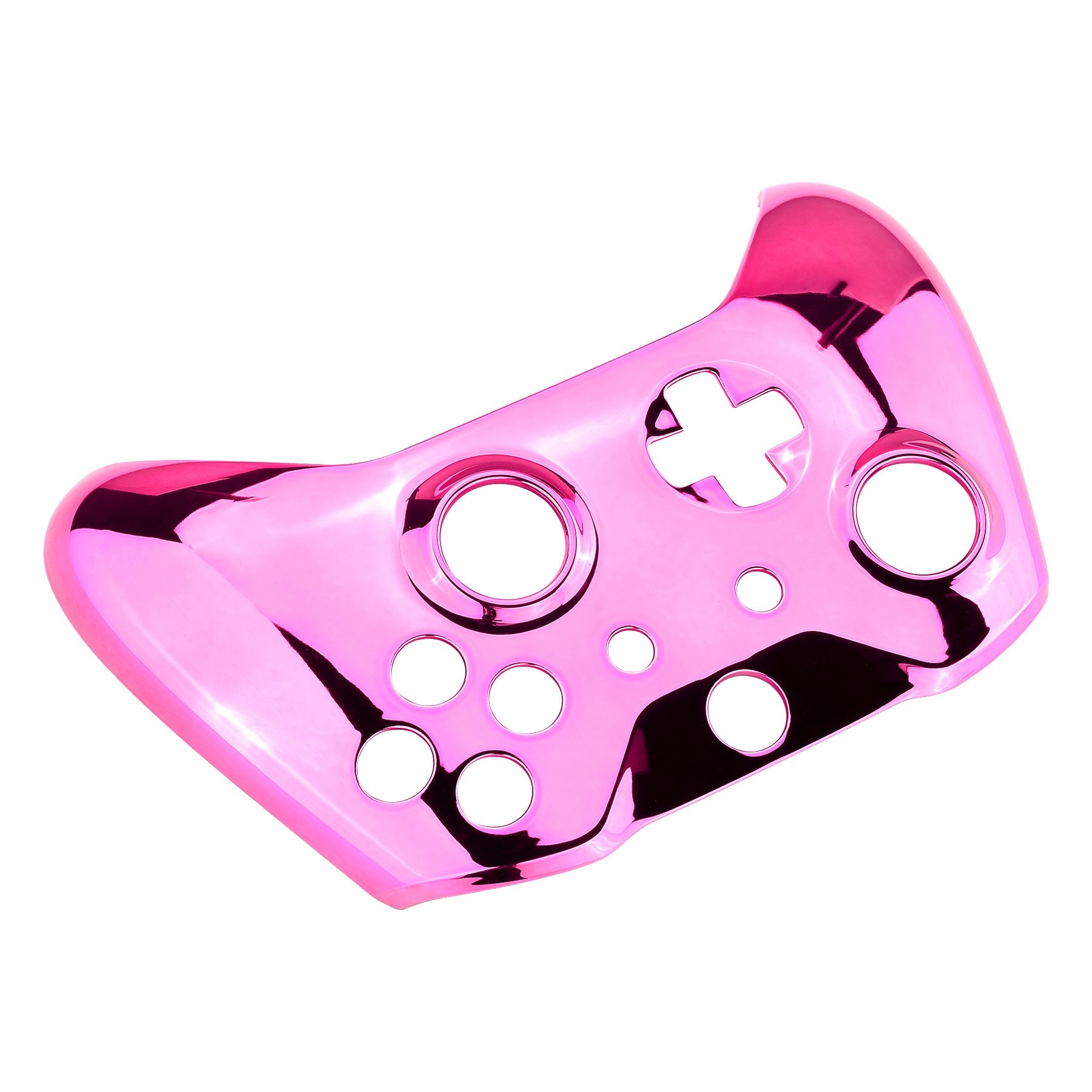 eXtremeRate Chrome Pink Edition Front Housing Shell for Xbox One 