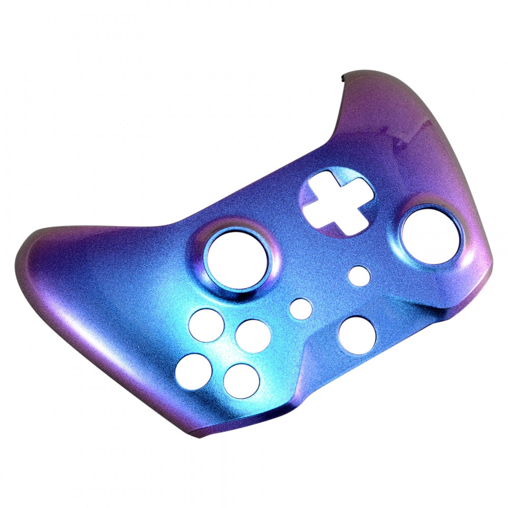 eXtremeRate Retail Purple and Blue Chameleon Front Housing Shell Faceplate for Xbox One X & One S Controller - SXOFP01