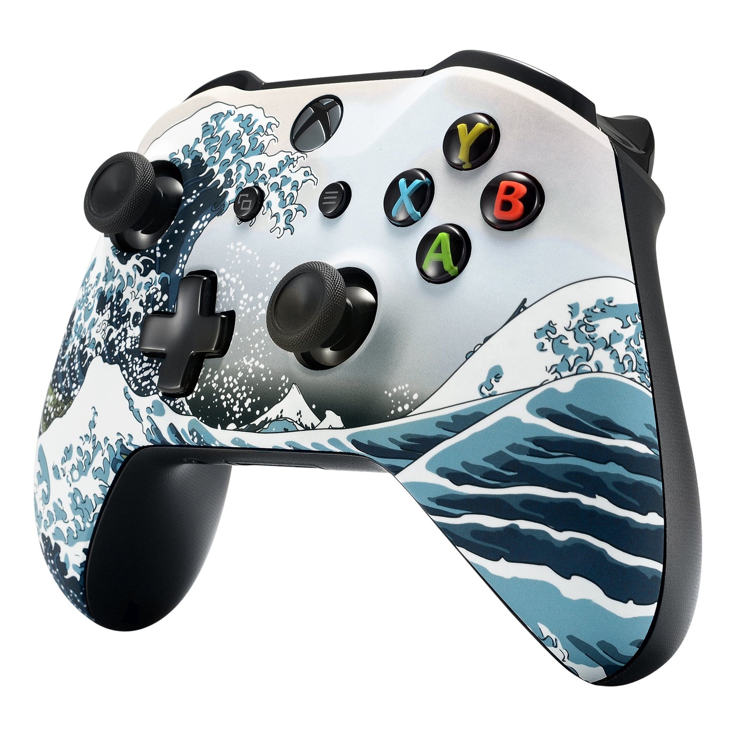 eXtremeRate Retail The Great Wave Patterned Soft Touch Front Shell for  Xbox One X & One S  Remote Controller - SXOFT17X