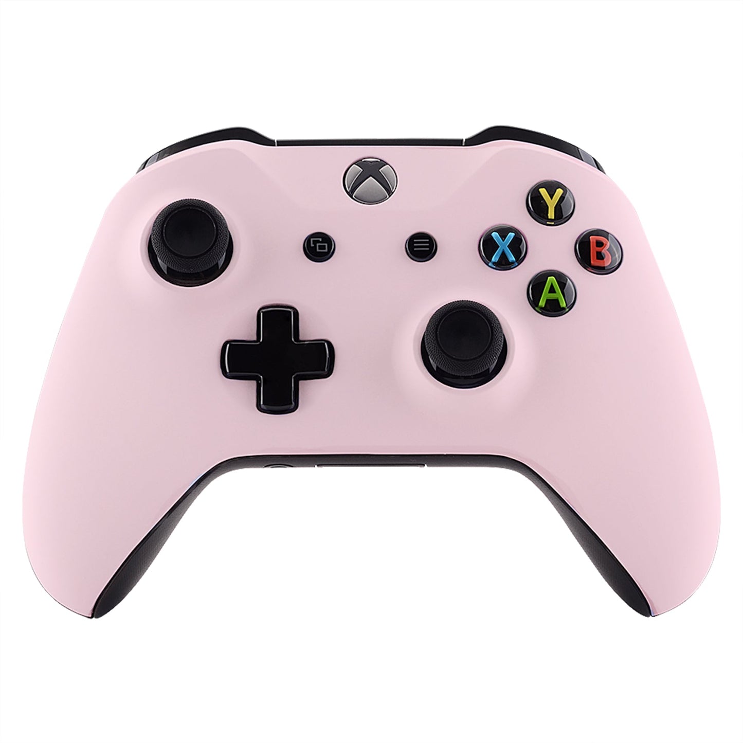 eXtremeRate Retail Cherry Blossoms Pink Soft Touch Faceplate Cover Front Housing Shell Case Replacement Kit for Xbox One S & Xbox One X Controller (Model 1708)  - SXOFX17
