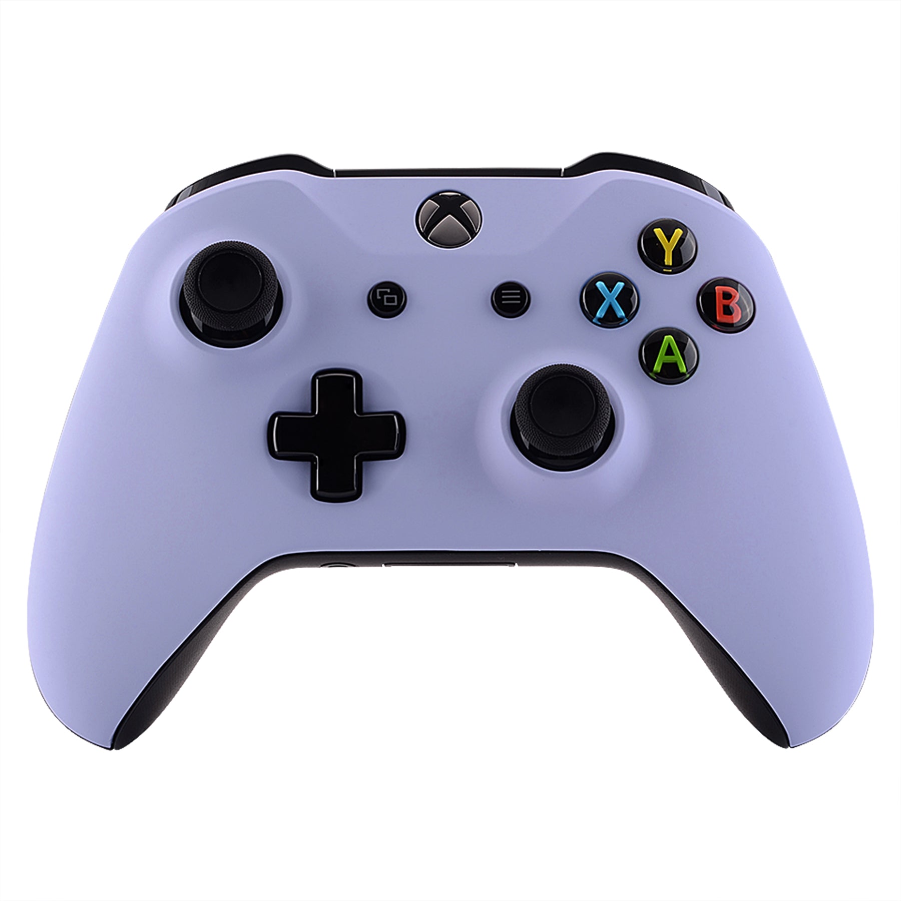 eXtremeRate Retail Light Violet Soft Touch Faceplate Cover Front Housing Shell Case Replacement Kit for Xbox One S & Xbox One X Controller (Model 1708)  - SXOFX20