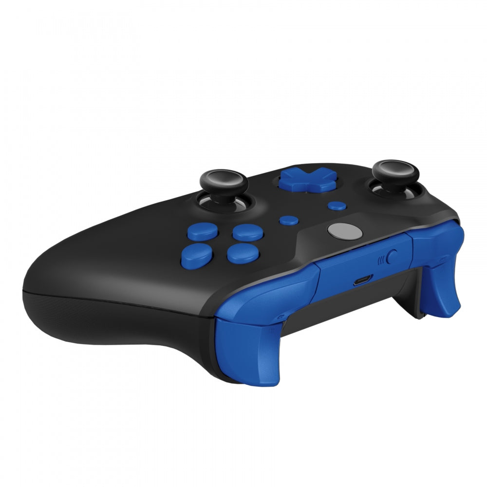 eXtremeRate Retail LB RB LT RT Bumpers Triggers D-Pad ABXY Start Back Sync Buttons, Blue Full Set Buttons Repair Kits with Tools for Xbox One S & Xbox One X Controller (Model 1708) - SXOJ0203