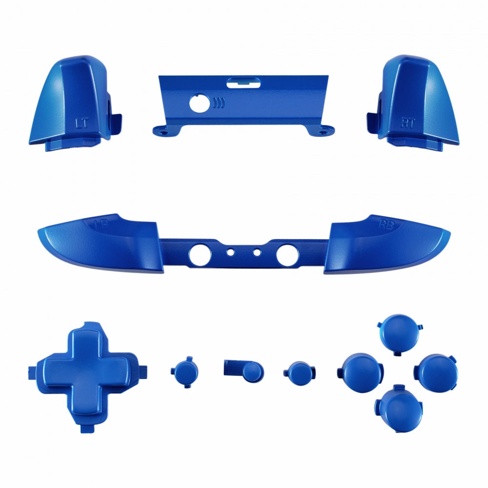 eXtremeRate Retail LB RB LT RT Bumpers Triggers D-Pad ABXY Start Back Sync Buttons, Blue Full Set Buttons Repair Kits with Tools for Xbox One S & Xbox One X Controller (Model 1708) - SXOJ0203