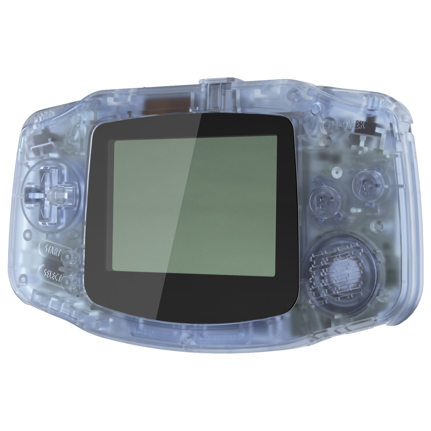 eXtremeRate Retail IPS Ready Upgraded eXtremeRate Glacier Blue Replacement Shell Full Housing Cover & Black Screen Lens for Gameboy Advance – Compatible with Both IPS & Standard LCD – Console & IPS Screen NOT Included - TAGM5006B