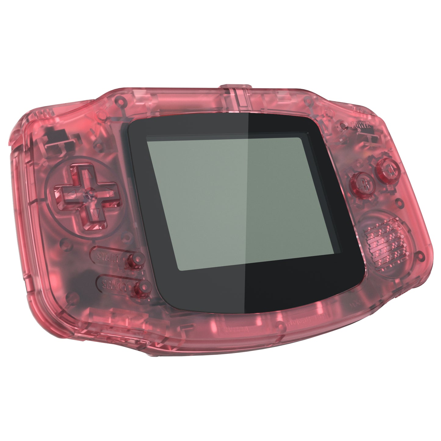 eXtremeRate Retail IPS Ready Upgraded eXtremeRate Cherry Pink Replacement Shell Full Housing Cover & Black Screen Lens for Gameboy Advance – Compatible with Both IPS & Standard LCD – Console & IPS Screen NOT Included - TAGM5007B